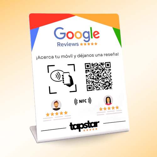 Tapstar Google reviews display stand