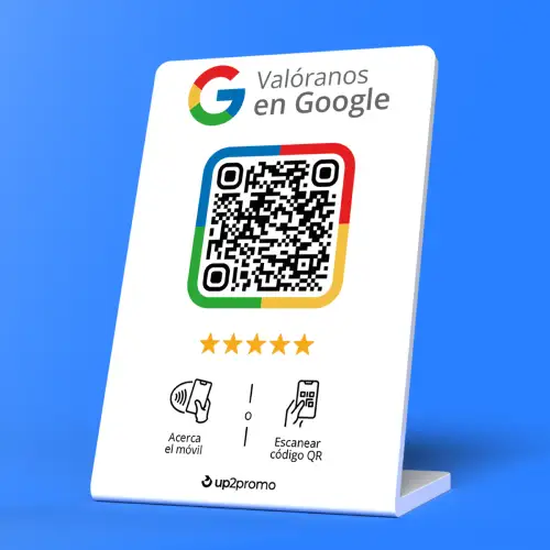 Up2promo Google reviews display stand